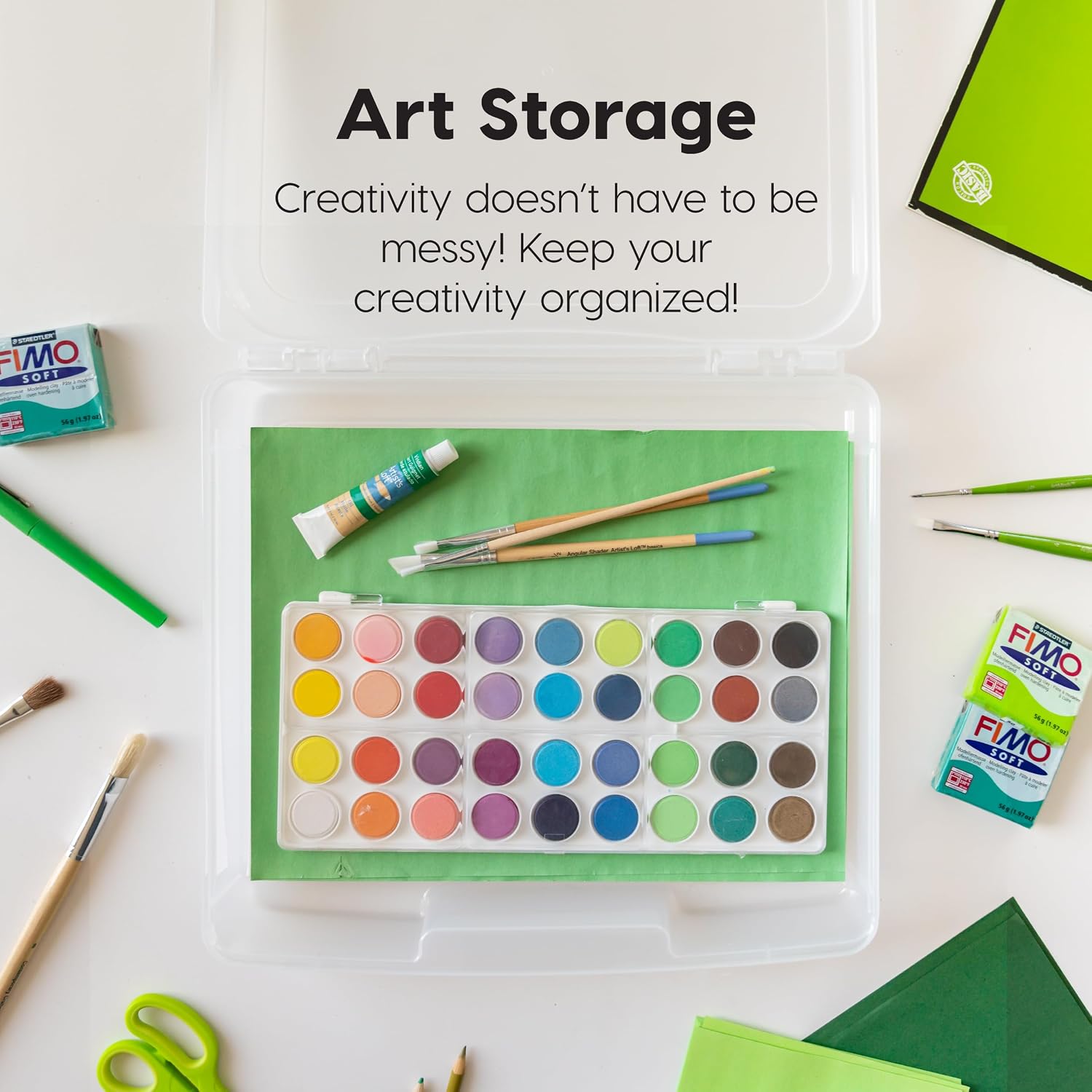 IRIS USA Board Game Storage Containers. 10-Pack |Made in USA| Organizers with Built-In Handle & Snap-Tight Lid for Puzzles. Scrapbook. and Fits 8.5 x 11 or A4 Papers. Slim - Clear - Image 6