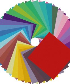 Origami Paper 200 Sheets 6 x 6 Inch Double Sided Colored Paper | Easy to Fold.No-Fading Colors.Holds Crisp Creases .Multi Solid Colors.Eco-Friendly Crafts for Handmade Projects
